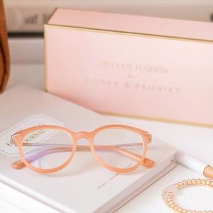 POPPY & PEONIES: BLUE LIGHT GLASSES IN JILLY PINK